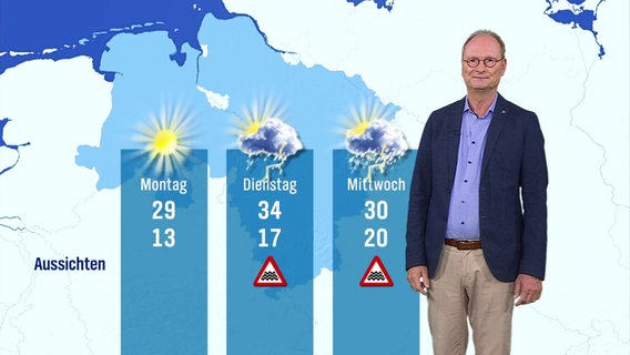 Sven Plöger moderiert das Wetter aus Niedersachsen. © Screenshot 