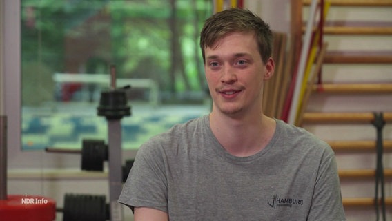 Schwimmer Cornelius Jahn im Interview. © Screenshot 