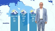 Karsten Schwanke mit der Wettervorhersage für die kommenden Tage. © Screenshot 