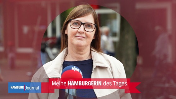 Anna Hegger aus Niendorf erklärt, wer für sie der Hamburger des Tages ist. © Screenshot 