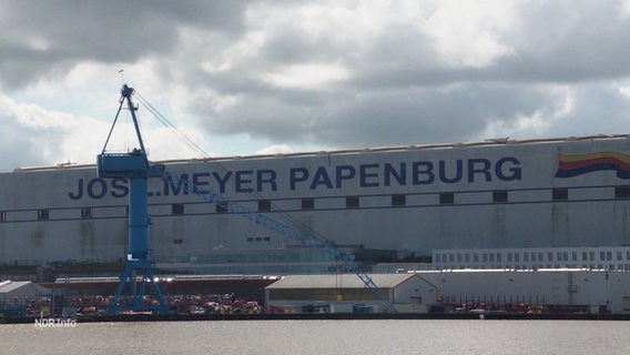 Die Meyer Werft in Papenburg. © Screenshot 