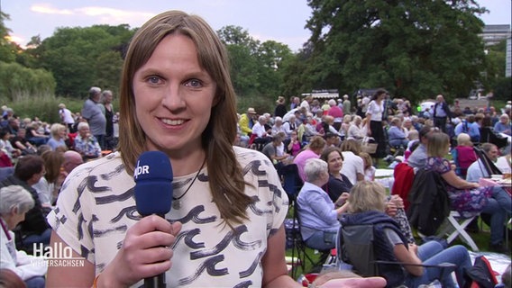 Kristin Häfemeier berichtet aus Hannover. © Screenshot 