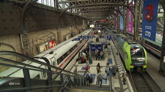 Bahnen im Bahnhof. © Screenshot 