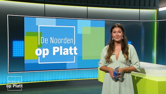 Vanessa Kossen moderiert De Noorden op Platt. © Screenshot 