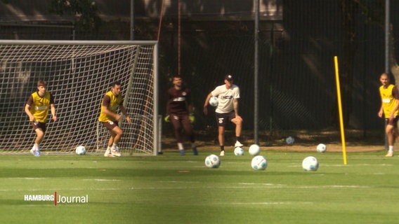 Szene beim St.Pauli-Training. © Screenshot 