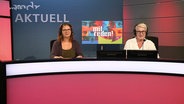 Moderatorinen Doreen Jonas und Kornelia Kirchner im Studio. © Screenshot 