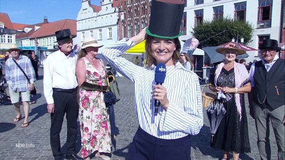 Frauke Rauner berichtet aus Greifswald. © Screenshot 