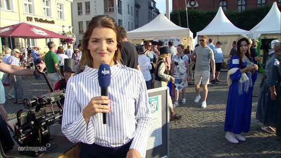 Frauke Rauner berichtet aus Greifswald. © Screenshot 