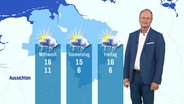 Sven Plöger mit der Wettervorhersage für die kommenden Tage. © Screenshot 