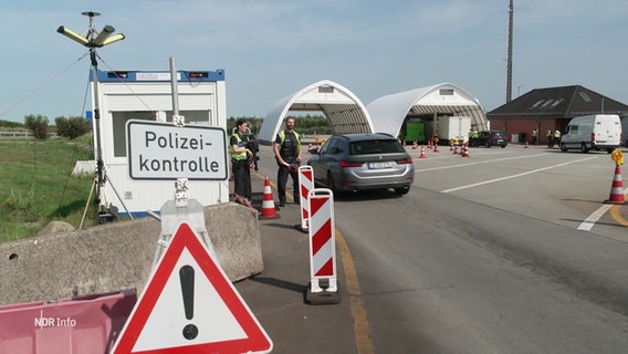 Polizeikontrolle an einer deutschen Grenze © Screenshot 