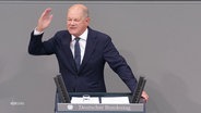 Olaf Scholz im Bundestag © Screenshot 