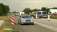 Polizei an der dänischen Grenze © Screenshot 