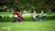 Eine Radtour mit Rikscha durch Lübeck. © Screenshot 