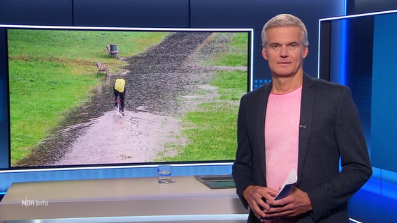 Moderator Thorsten Schröder im Studio von NDR Info. © Screenshot 