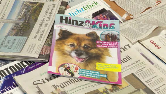 Eine Ausgabe des Magazins Hinz und Kids. © Screenshot 