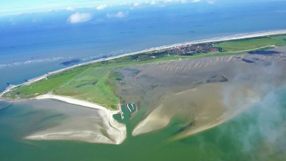 Wangerooge von oben © Screenshot 