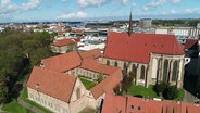 Das Kulturhistorisches Museum Rostock aus der Luft © Screenshot 