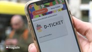 Das Deutschlandticket auf einem Smartphone. © Screenshot 