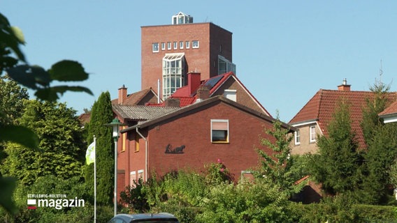 Der Wasserturm aus Eckhorst. © Screenshot 