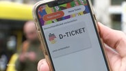 Das Deutschlandticket, geöffnet auf einem Smartphone. © Screenshot 