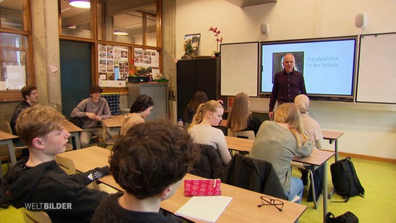 Ein Klassenraum in den Niederlanden. © Screenshot 