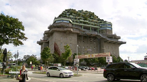 Der Hochbunker an der Feldstraße. © Screenshot 