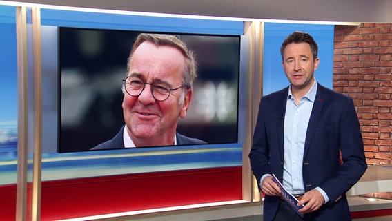 Jan Starkebaum im Studio von Hallo Niedersachsen. © Screenshot 