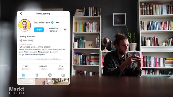Die Instagram Seite von "Influencer Tommy". © Screenshot 