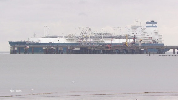 Das LNG-Terminal in Wlhelmshaven. © Screenshot 