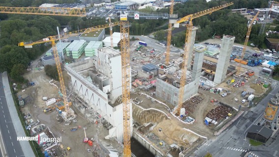 Die Baustelle der zukünftigen Müllentsorgungsanlage. © Screenshot 