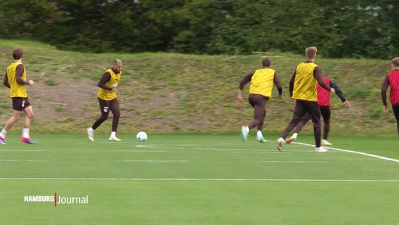 Die Spieler des FC St. Pauli beim Training. © Screenshot 