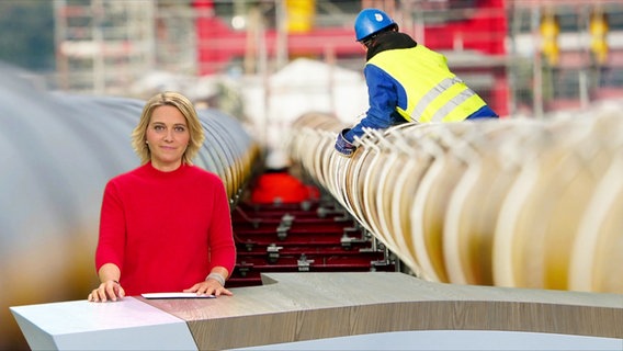 Marie-Luise Bram moderiert das Schleswig-Holstein Magazin © Screenshot 