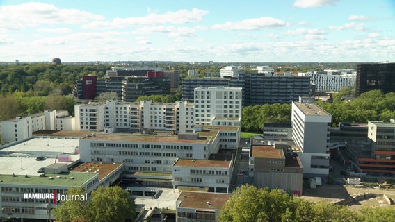 Blick über Hamburgs City Nord © Screenshot 