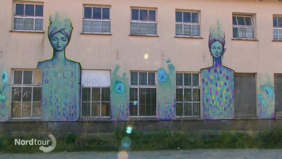 Ein kunstvolles Graffiti an einer Hauswand. © Screenshot 