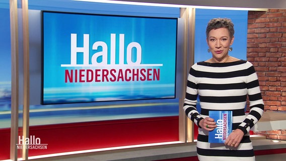 Christina von Saß moderiert Hallo Niedersachsen. © Screenshot 