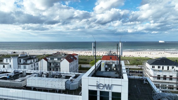 Das Leibniz-Institut für Ostseeforschung in Warnemünde und die Ostsee. © Screenshot 