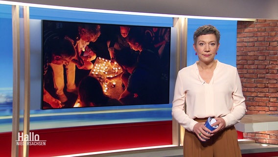 Christina von Saß moderiert Hallo Niedersachsen um 19:30 Uhr. © Screenshot 