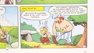 Auch die neue Ausgabe der Comicreihe "Asterix und Obelix" erscheint auch wieder auf Plattdeutsch. © Screenshot 