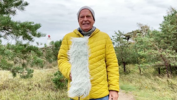 Thomas Globig moderiert das Wetter von der Insel Hiddensee. © Screenshot 