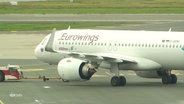 Ein Flugzeug von Eurowings. © Screenshot 