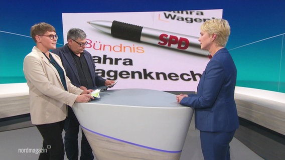 Manuela Schwesig im Interview im Studio. © Screenshot 