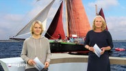 Marie-Luise Bram und Harriet Heise moderieren das Schleswig-Holstein Magazin. © Screenshot 