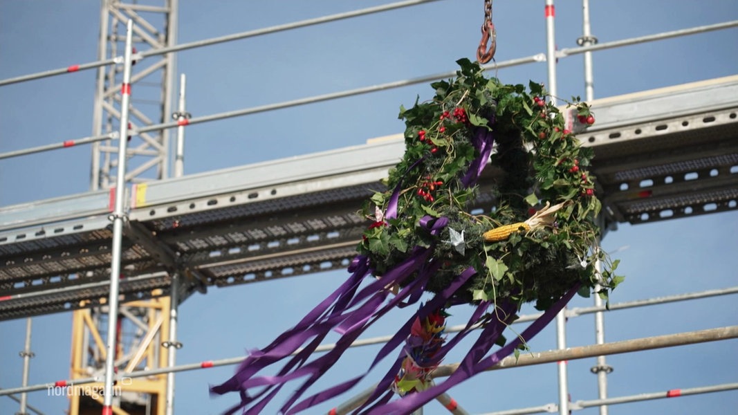 Richtfest des NABU-Kranichzentrums in Günz bei Stralsund