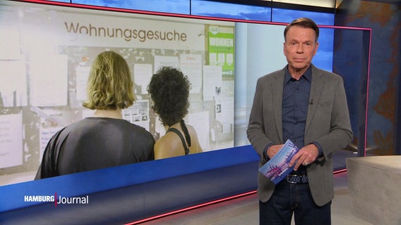 Ulf Ansorge moderiert das Hamburg Journal. © Screenshot 