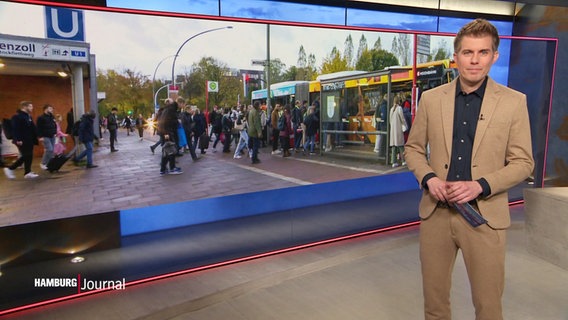 Carl-Georg Salzwedel moderiert das Hamburg Journal um 18:00 Uhr. © Screenshot 