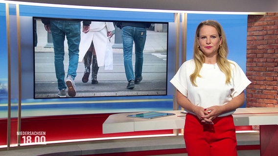 Tina Hermes moderiert das Niedersachsen Magazin um 18 Uhr. © Screenshot 