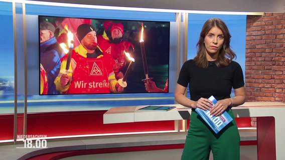 Lena Mosel moderiert Niedersachsen 18:00 Uhr. © Screenshot 