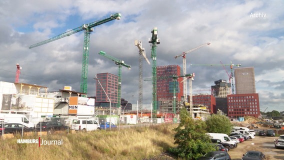 Eine große Baustelle in Hamburg. © Screenshot 