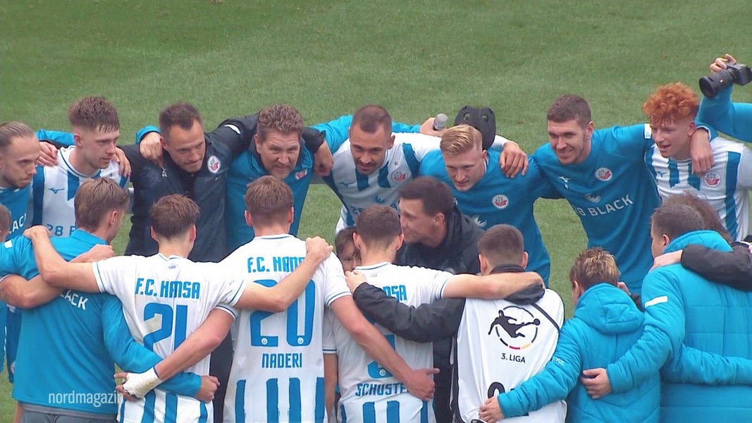 Hansa Rostock vor dem Spiel gegen VfL Osnabrück