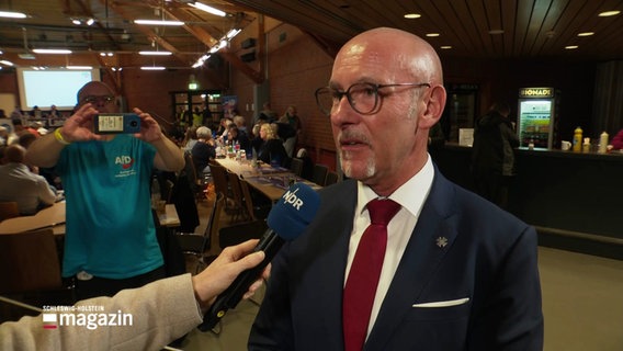 Neu gewählter AfD-Landesvorstand in Schleswig Holstein Klaus Kleinschmidt im Interview am 02.11.2024. © Screenshot 